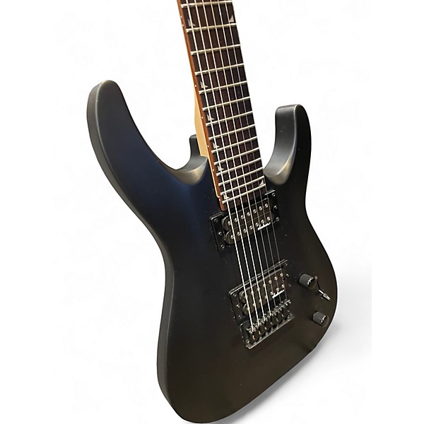 Used Jackson JS22-7 Dinky 7 String Black Solid Body Electric Guitar