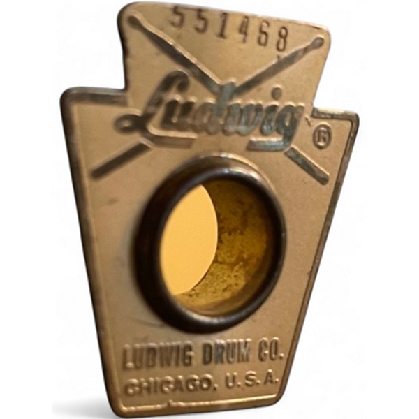 Vintage 1968 Ludwig 3 Piece Downbeat Marine Pearl Drum Kit