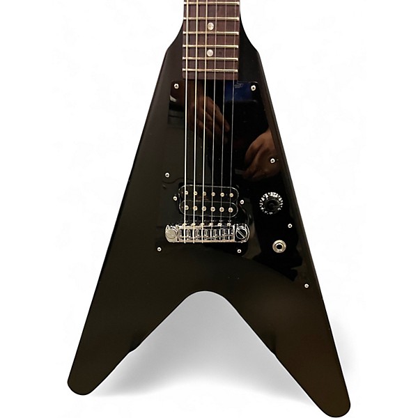 Used Gibson FLYING V MELODY MAKER Black Solid Body Electric Guitar