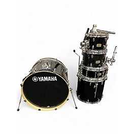 Used Yamaha 5 Piece Stage Custom Black Drum Kit