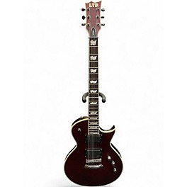 Used Ltd LTD EC401FM Crimson Red Trans Solid Body Electric Guitar