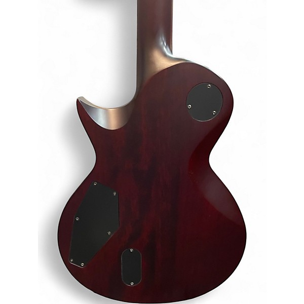 Used Ltd LTD EC401FM Crimson Red Trans Solid Body Electric Guitar
