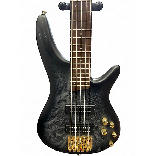 Used 2020s Ibanez SR305EDX SR305 Black ice frozen matte Electric Bass Guitar