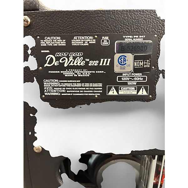 Used Fender Hot Rod Deville 60W 2x12 Tube Guitar Combo Amp