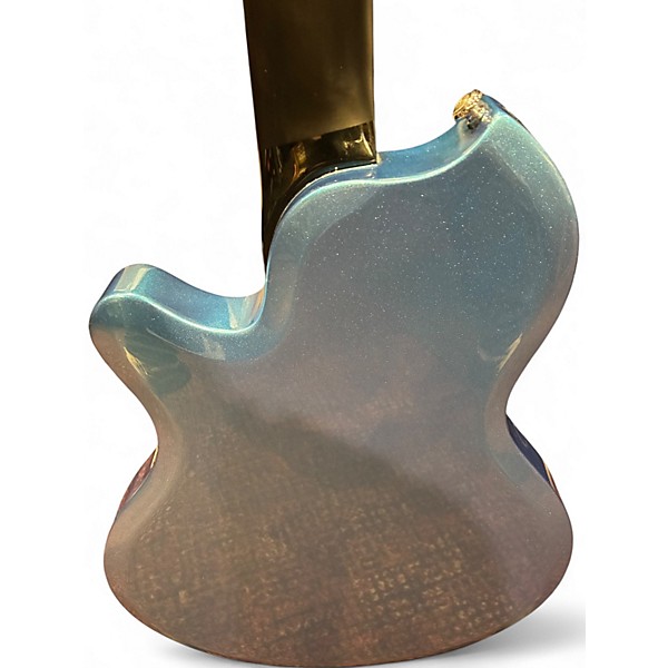 Used 2017 Supro 2030BM Hampton Ocean Blue Metallic Solid Body Electric Guitar