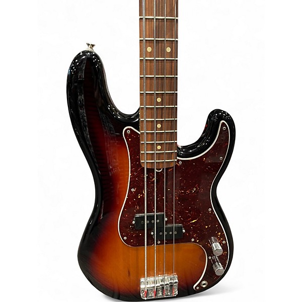 Used Fender Player Precision Bass 3 Tone Sunburst Electric Bass Guitar