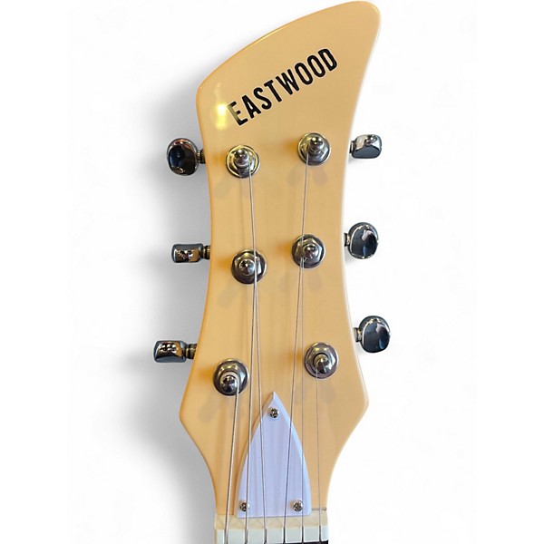 Used Eastwood LG 150T Cream Solid Body Electric Guitar