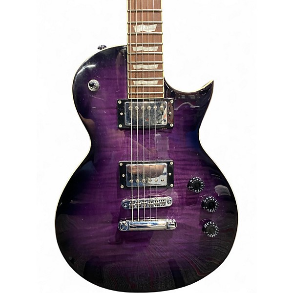 Used ESP EC 256 Trans Purple Solid Body Electric Guitar