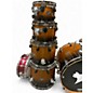 Used PDP by DW 6 Piece PACIFIC LX SERIES 2 Tone Sunburst Drum Kit