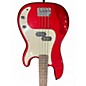Used Squier AFFINITY P BASS RED Electric Bass Guitar