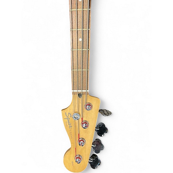 Used Squier AFFINITY P BASS RED Electric Bass Guitar