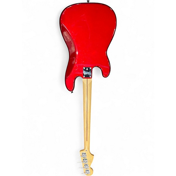 Used Squier AFFINITY P BASS RED Electric Bass Guitar