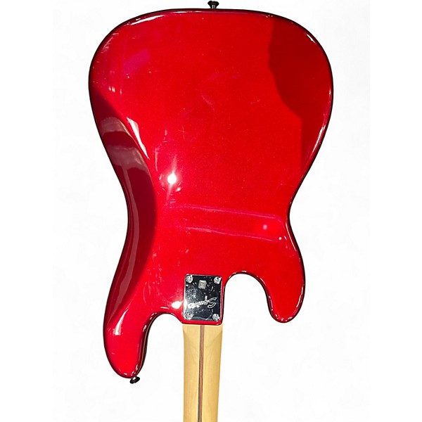 Used Squier AFFINITY P BASS RED Electric Bass Guitar