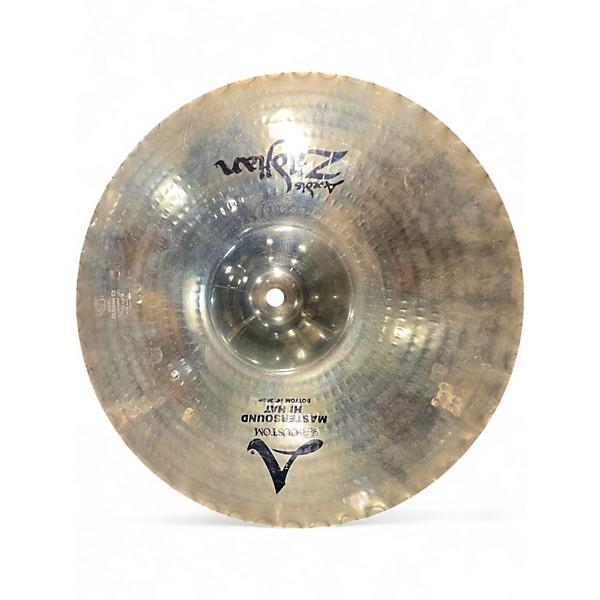 Used Zildjian 14in A Custom Mastersound Hi Hat Pair Cymbal