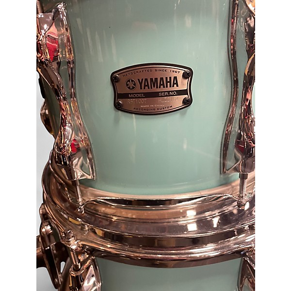 Used Yamaha 4 Piece Recording Custom teal Drum Kit