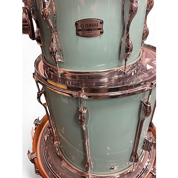 Used Yamaha 4 Piece Recording Custom teal Drum Kit