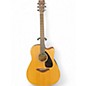 Used Yamaha FGX800C Natural Acoustic Electric Guitar thumbnail