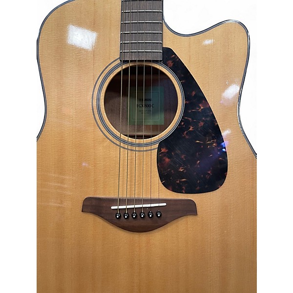 Used Yamaha FGX800C Natural Acoustic Electric Guitar
