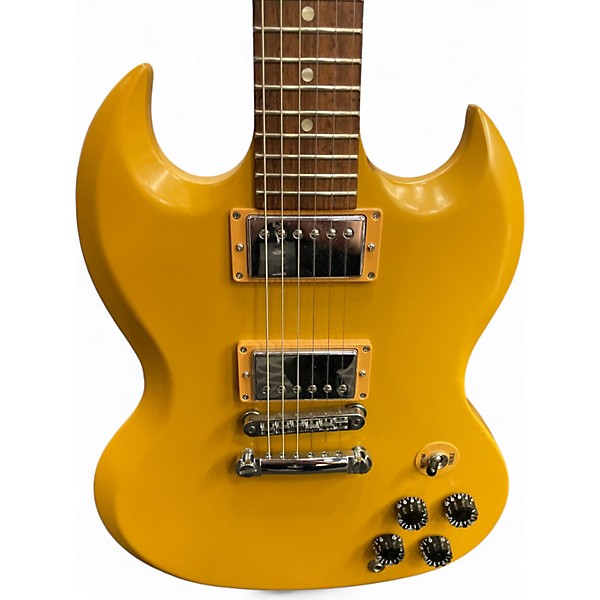 Used 2014 Gibson 120TH ANNIVERSARY SG SPECIAL MUSTARD YELLOW Solid Body Electric Guitar