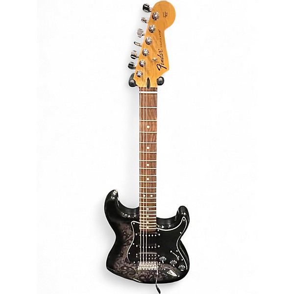 Used Fender FSR Standard Stratocaster Black Paisley Solid Body Electric Guitar