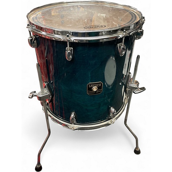 Used Gretsch Drums 5 Piece Catalina Birch Carribean Blue Drum Kit