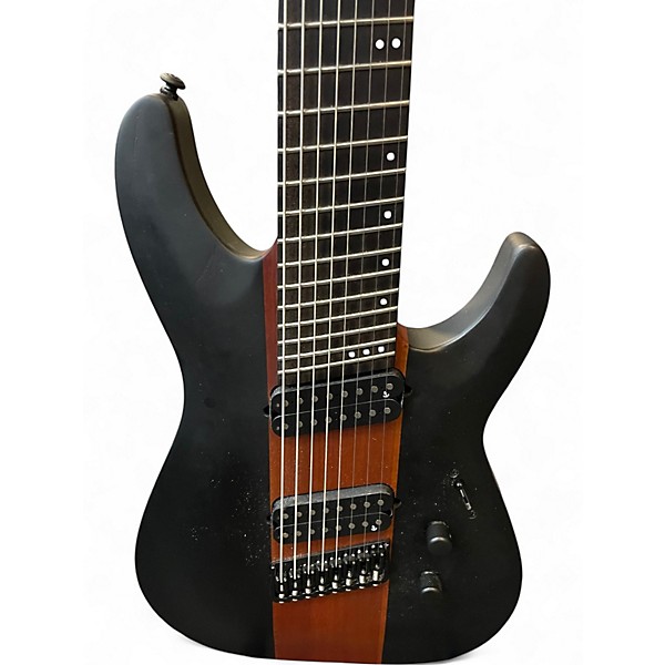 Used Schecter Guitar Research Rob scallon Signature C-8 Black Solid Body Electric Guitar