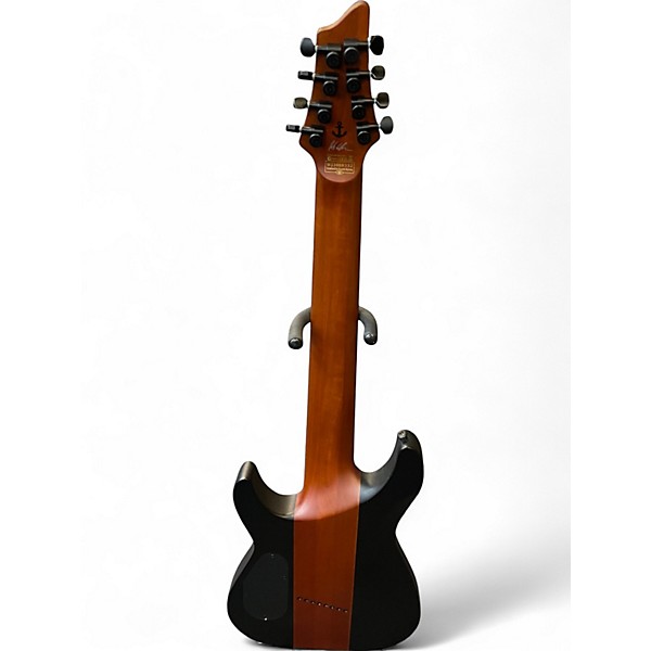 Used Schecter Guitar Research Rob scallon Signature C-8 Black Solid Body Electric Guitar
