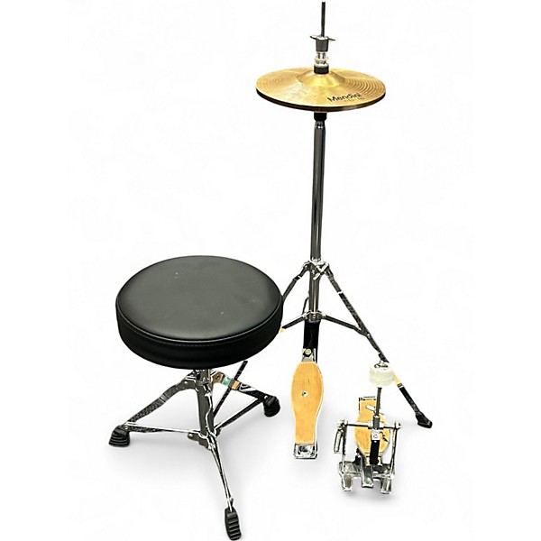 Used Cecilio 5 Piece MENDINI BLUE SPARKLE Drum Kit