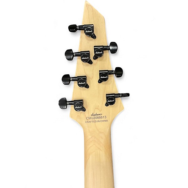 Used Jackson JS22Q Arch Top 7 String Trans Black Solid Body Electric Guitar