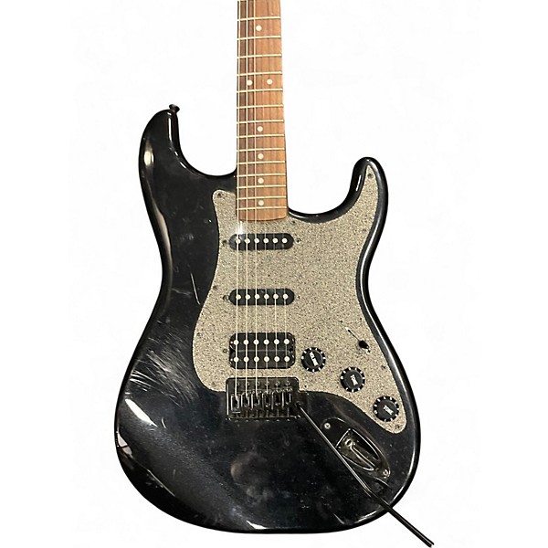 Used Squier FSR Bullet Stratocaster Black Solid Body Electric Guitar