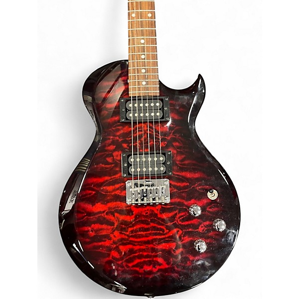 Used Ibanez GART50Q Trans Red Solid Body Electric Guitar