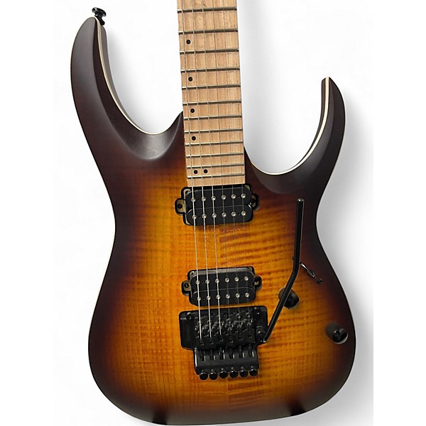 Used Ibanez RGAR42MFMT Sunburst Solid Body Electric Guitar