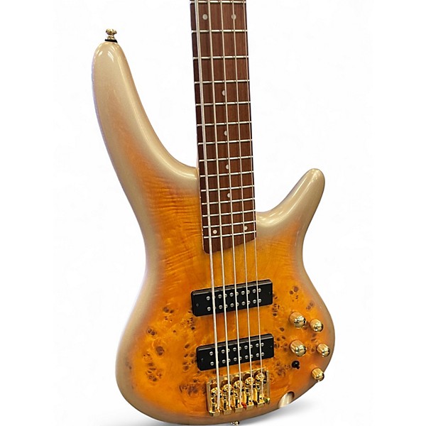 Used Ibanez SR405 5 String Mars Gold  Electric Bass Guitar