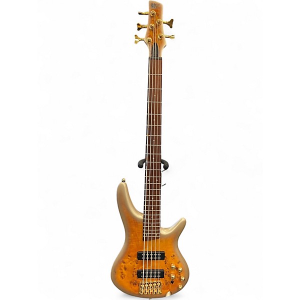 Used Ibanez SR405 5 String Mars Gold  Electric Bass Guitar