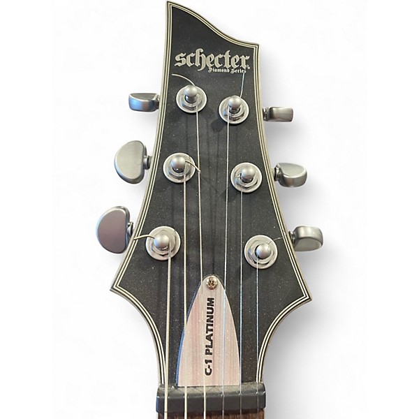 Used Schecter Guitar Research C1 Platinum Charcoal Solid Body Electric Guitar