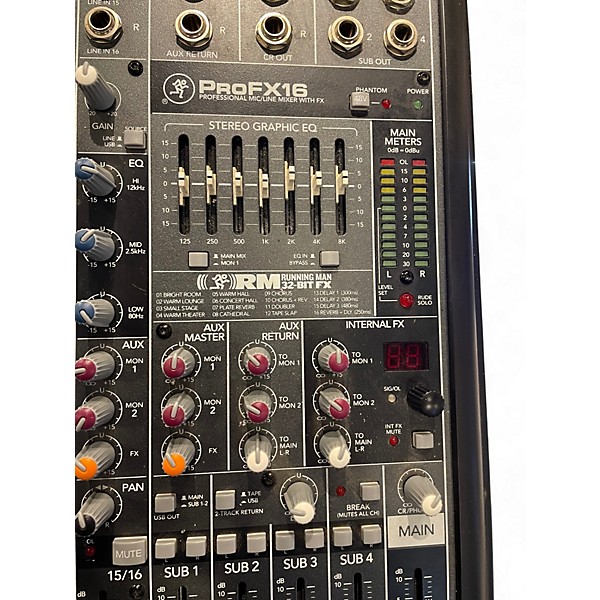 Used Mackie PROFX16 Unpowered Mixer