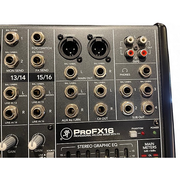Used Mackie PROFX16 Unpowered Mixer
