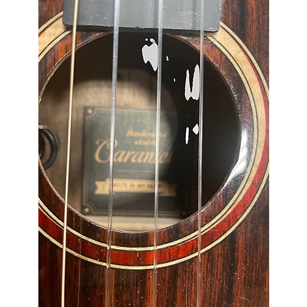 Used Caramel TEG91 BLACK EBONY TIGER EYE Ukulele