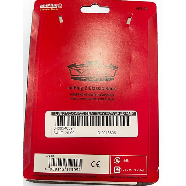 Used VOX AP2CR Battery Powered Amp