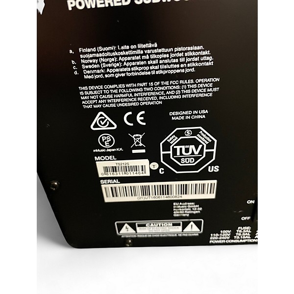 Used Alto TS212 Powered Speaker