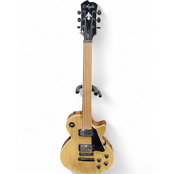 Used Agile 2500 fretless Natural Solid Body Electric Guitar