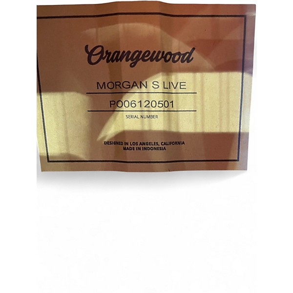 Used Orangewood Morgan S Live Natural Acoustic Guitar
