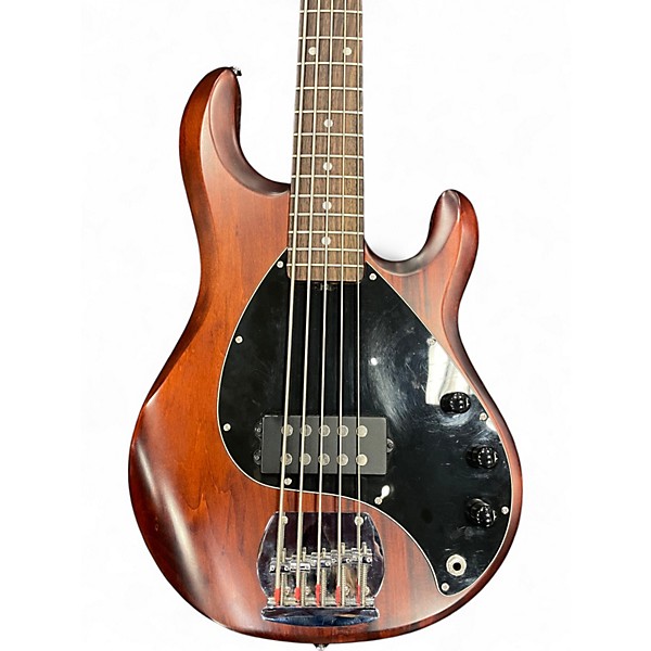 Used Sterling by Music Man SUB 5 WALNUT STAIN Electric Bass Guitar
