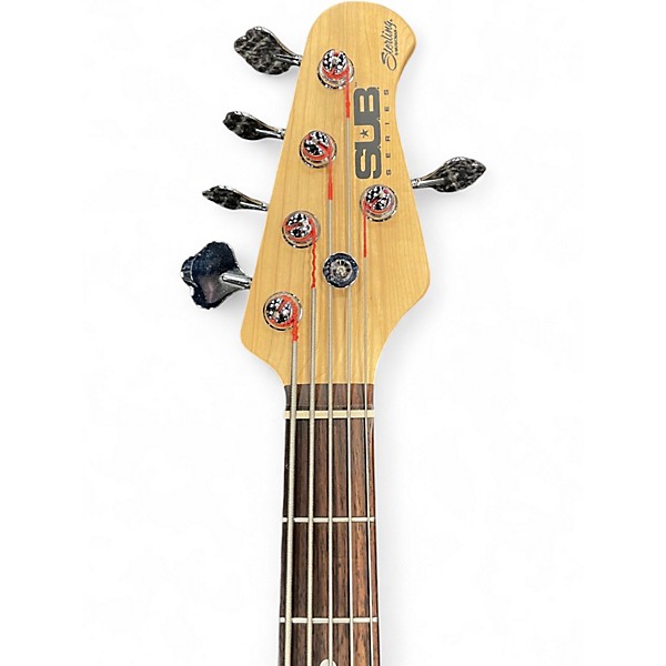 Used Sterling by Music Man SUB 5 WALNUT STAIN Electric Bass Guitar