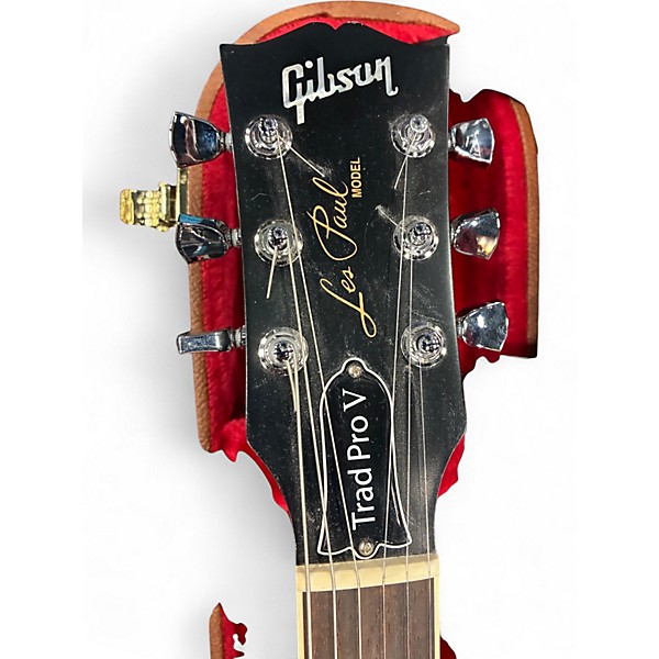 Used 2020 Gibson Les Paul Traditional Pro V Black Solid Body Electric Guitar