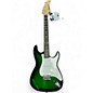 Used Ediors stratocaster green Solid Body Electric Guitar thumbnail