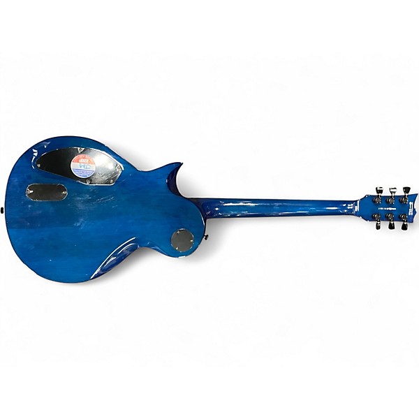 Used ESP EC1000 PIEZO Trans Blue Solid Body Electric Guitar