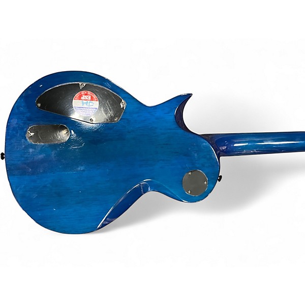 Used ESP EC1000 PIEZO Trans Blue Solid Body Electric Guitar