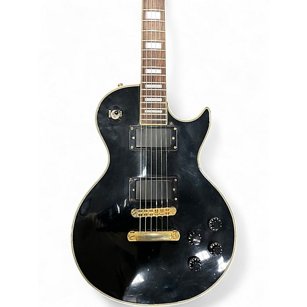 Used Penco LP STYLE Black Solid Body Electric Guitar