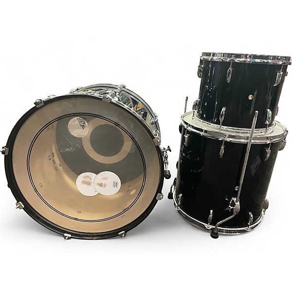 Used Pearl 3 Piece Export Piano Black Drum Kit